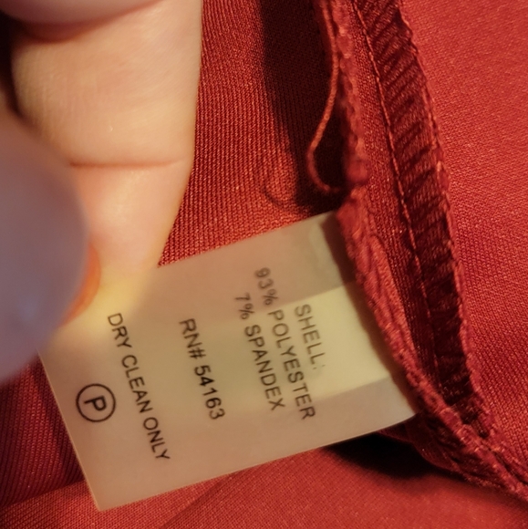 Burgundy Calvin Klein Dress Size 12 Party Wedding Guest Mom of Bride E4 - Picture 8 of 8